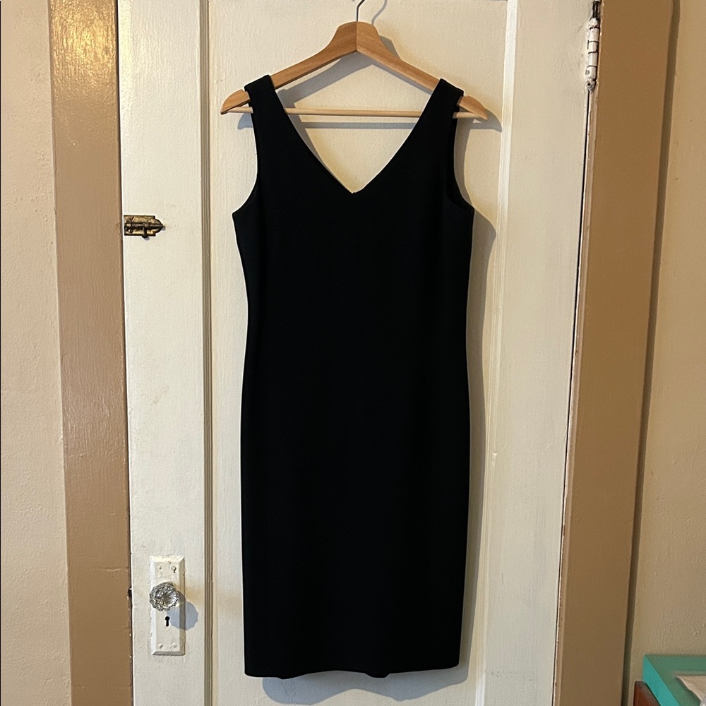 Jones New York Classic Black Midi Dress EUC